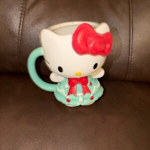Hello Kitty Mug with Red and Green Accents